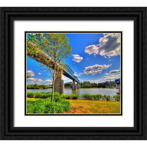 Walnut Bridge From Coolidge Horizontal Black Ornate Wood Framed Art Print with Double Matting by Lee, Rachel