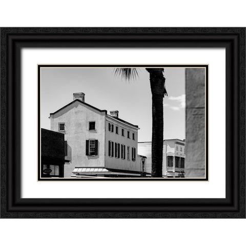 Downtown Beaufort 2 Black Ornate Wood Framed Art Print with Double Matting by Malone, Will