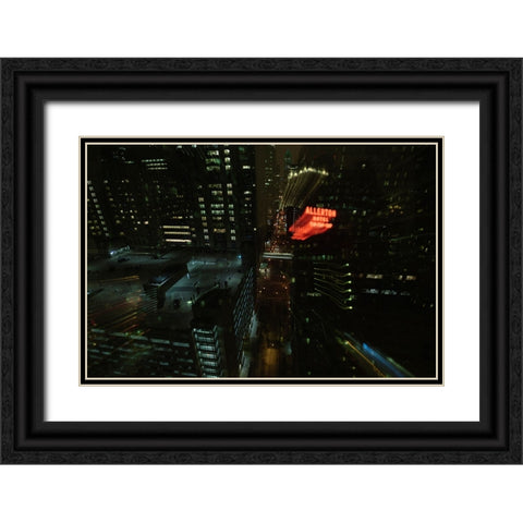 Gotham  Black Ornate Wood Framed Art Print with Double Matting by Malone, Will