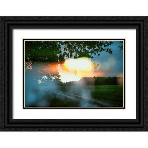 Sunset 3 Black Ornate Wood Framed Art Print with Double Matting by Malone, Will