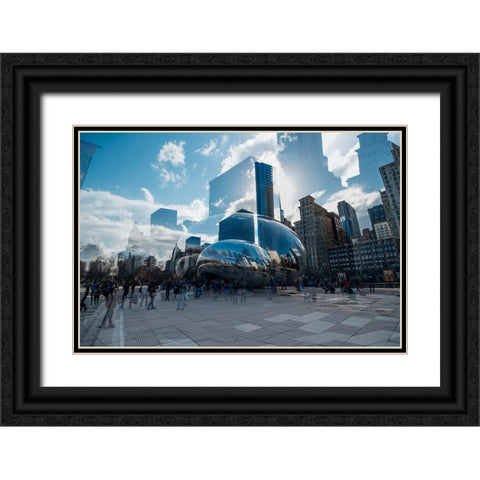 The Bean Black Ornate Wood Framed Art Print with Double Matting by Malone, Will