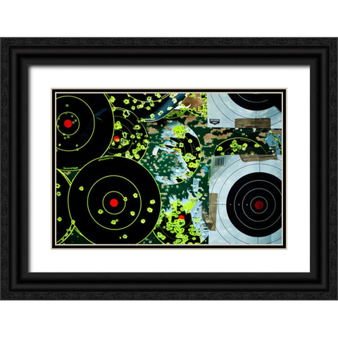 Target Black Ornate Wood Framed Art Print with Double Matting by Malone, Will