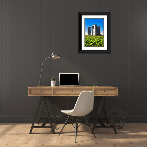 Guidestones 5 Black Ornate Wood Framed Art Print with Double Matting by Malone, Will