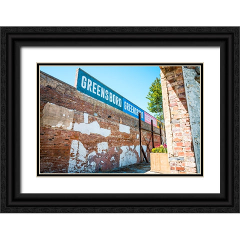 GreensboroGreensboro Black Ornate Wood Framed Art Print with Double Matting by Malone, Will