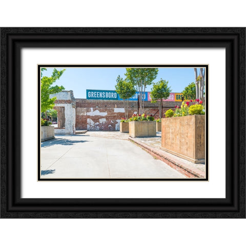 GreensboroGreensboro2 Black Ornate Wood Framed Art Print with Double Matting by Malone, Will