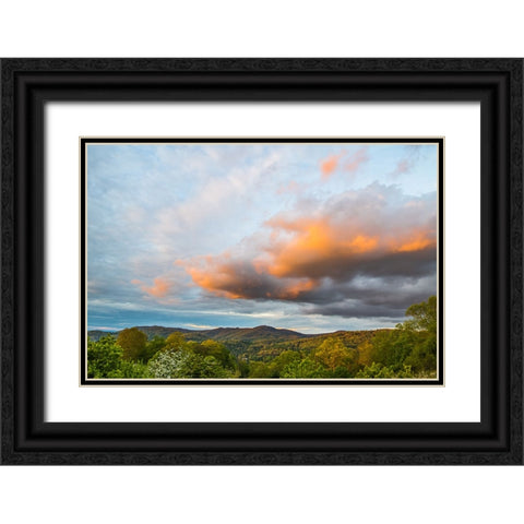 Cashiers Clouds 2 Black Ornate Wood Framed Art Print with Double Matting by Malone, Will