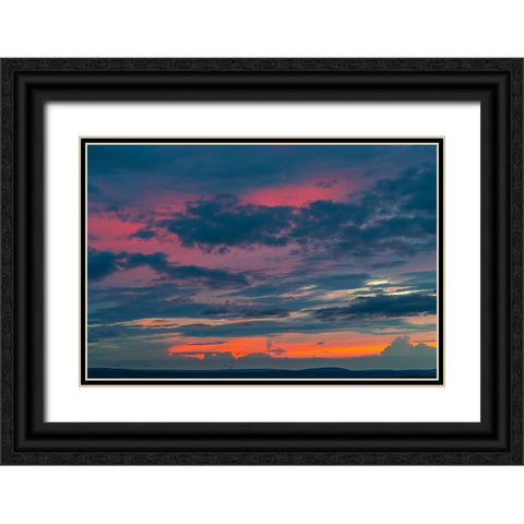 Glow Black Ornate Wood Framed Art Print with Double Matting by Malone, Will