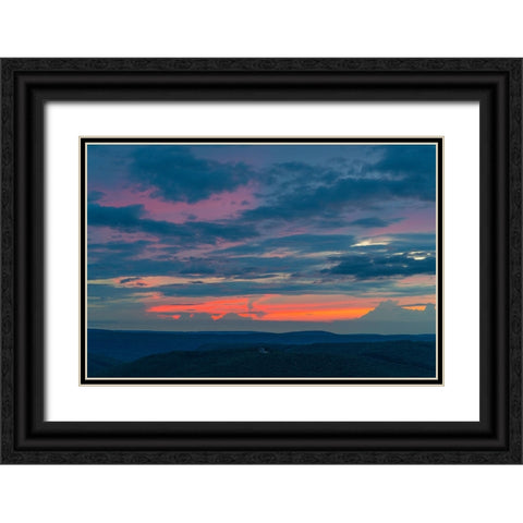 Glow 2 Black Ornate Wood Framed Art Print with Double Matting by Malone, Will