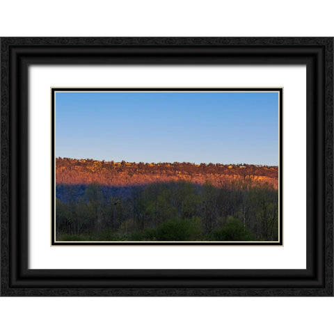 Sunset Lookout Valley Black Ornate Wood Framed Art Print with Double Matting by Malone, Will