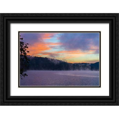 Fishermen 2 Black Ornate Wood Framed Art Print with Double Matting by Malone, Will