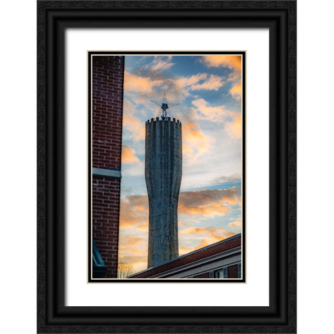 Standpipe Sunrise 2 Black Ornate Wood Framed Art Print with Double Matting by Malone, Will