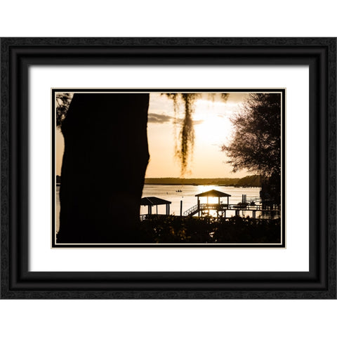 Golden Black Ornate Wood Framed Art Print with Double Matting by Malone, Will