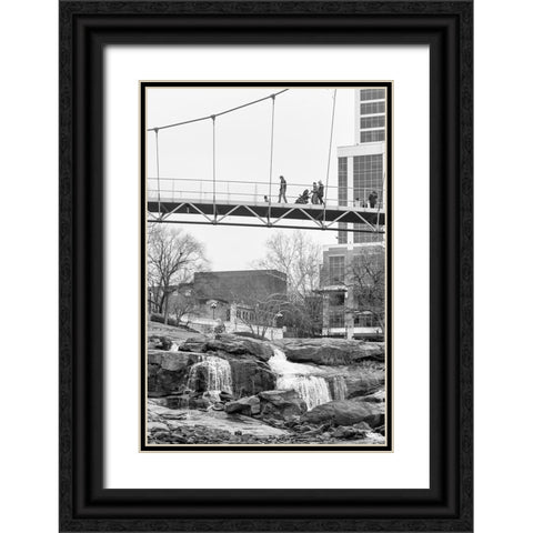 Falls Park Audience 2 Black Ornate Wood Framed Art Print with Double Matting by Malone, Will