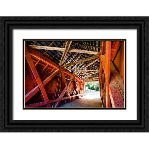 Campbells Covered 2 Black Ornate Wood Framed Art Print with Double Matting by Malone, Will