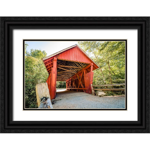 Campbells Covered 3 Black Ornate Wood Framed Art Print with Double Matting by Malone, Will