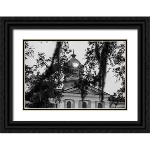 Courthouse Morning 3 Black Ornate Wood Framed Art Print with Double Matting by Malone, Will