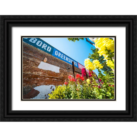 Flowers Black Ornate Wood Framed Art Print with Double Matting by Malone, Will