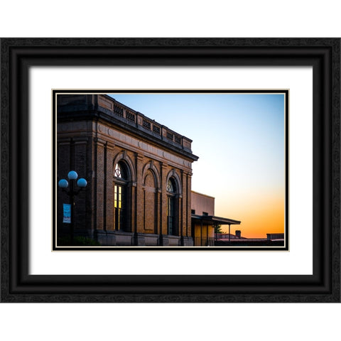 Golden Sky Black Ornate Wood Framed Art Print with Double Matting by Malone, Will