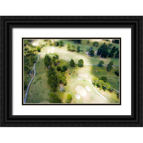 Mini Golf Black Ornate Wood Framed Art Print with Double Matting by Malone, Will