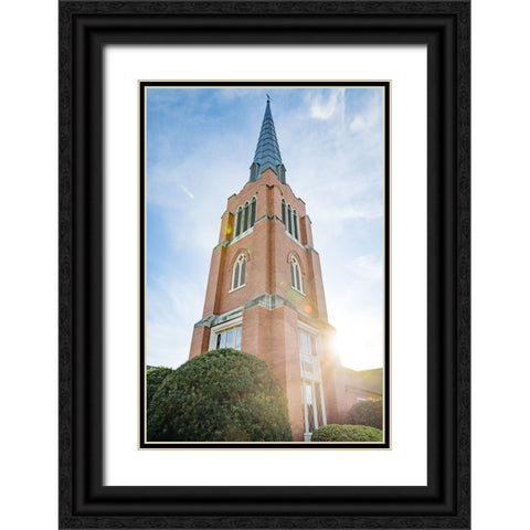 Steeple Black Ornate Wood Framed Art Print with Double Matting by Malone, Will