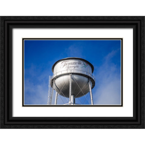 Watertower Classic Black Ornate Wood Framed Art Print with Double Matting by Malone, Will