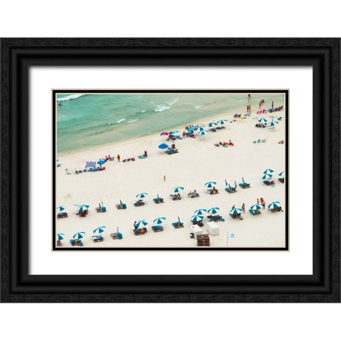 White Sands 3 Black Ornate Wood Framed Art Print with Double Matting by Malone, Will