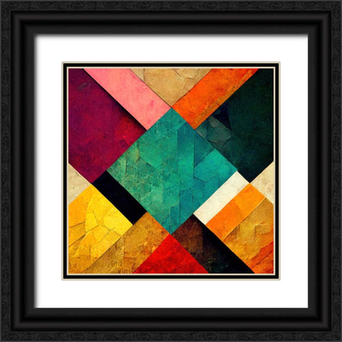 The Color Map 4 Black Ornate Wood Framed Art Print with Double Matting by Screendoor