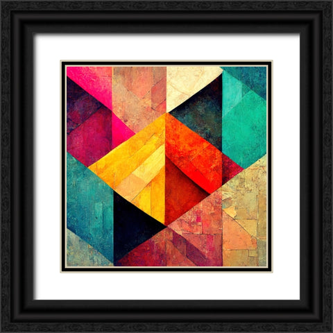 The Color Map 5 Black Ornate Wood Framed Art Print with Double Matting by Screendoor