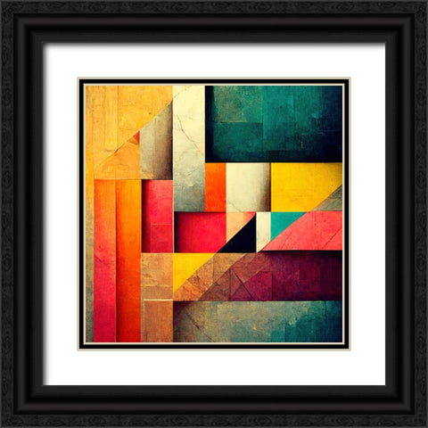 The Color Map Black Ornate Wood Framed Art Print with Double Matting by Screendoor