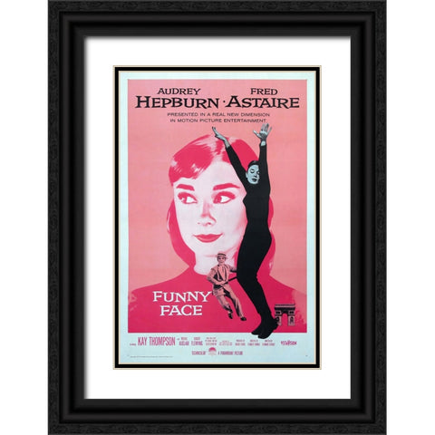 Funny Face Black Ornate Wood Framed Art Print with Double Matting by Screendoor