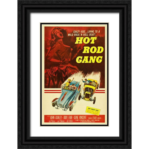 Hot Rod Gang Black Ornate Wood Framed Art Print with Double Matting by Screendoor