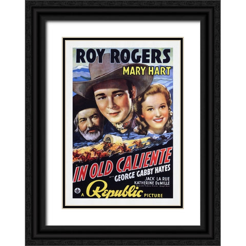 In Old Caliente Black Ornate Wood Framed Art Print with Double Matting by Screendoor