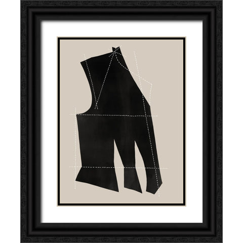 Stitch I Black Ornate Wood Framed Art Print with Double Matting by CAG