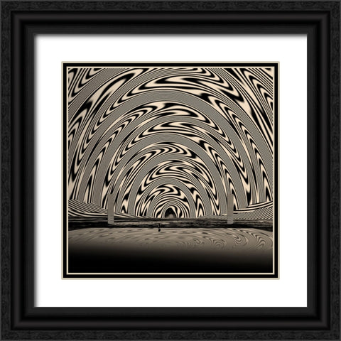 Lake Black Ornate Wood Framed Art Print with Double Matting by Wonder, Howie