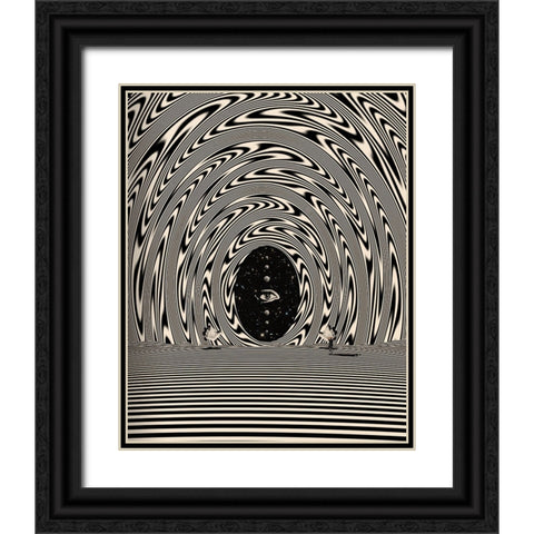 Skylab Black Ornate Wood Framed Art Print with Double Matting by Wonder, Howie