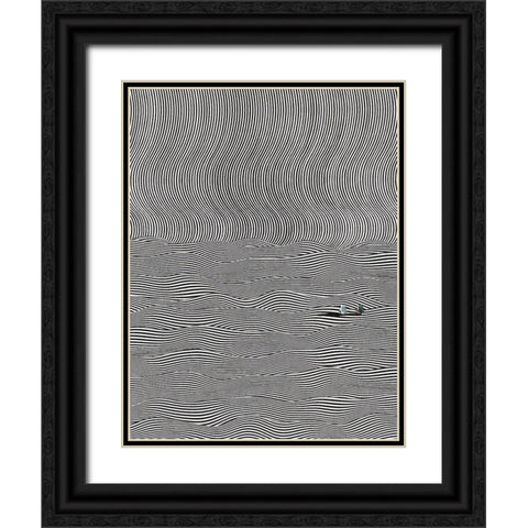Reflect Black Ornate Wood Framed Art Print with Double Matting by Wonder, Howie