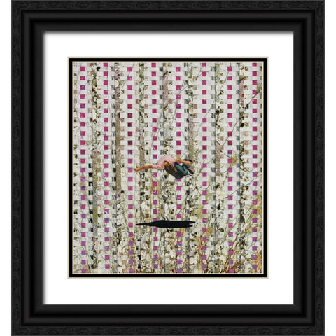Deep Sleep Levitation In A Fragmented Dream Black Ornate Wood Framed Art Print with Double Matting by Wonder, Howie