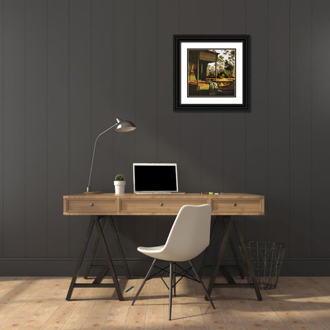 Vivid Vision Black Ornate Wood Framed Art Print with Double Matting by Wonder, Howie