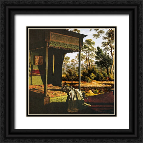 Vivid Vision Black Ornate Wood Framed Art Print with Double Matting by Wonder, Howie