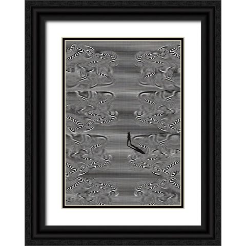 Vigilant Black Ornate Wood Framed Art Print with Double Matting by Wonder, Howie