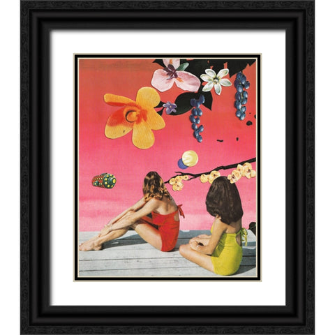 Untitled - Fantasy Black Ornate Wood Framed Art Print with Double Matting by Wonder, Howie