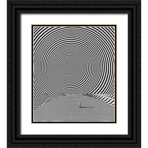 Sphere Black Ornate Wood Framed Art Print with Double Matting by Wonder, Howie