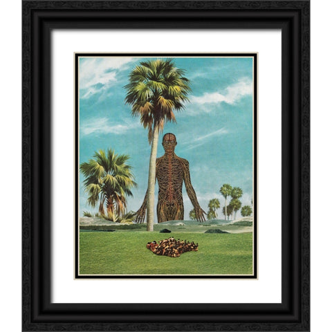 Interdimensional Being Black Ornate Wood Framed Art Print with Double Matting by Wonder, Howie
