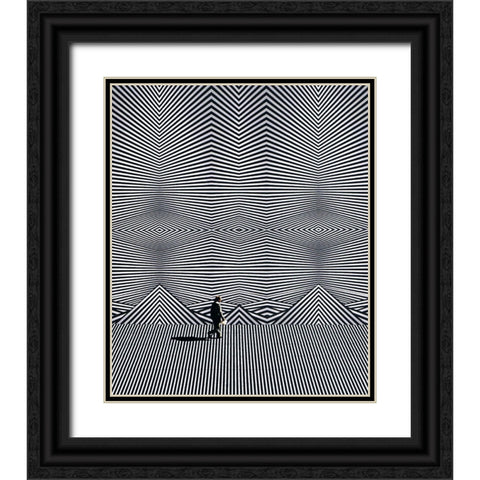 Alter Black Ornate Wood Framed Art Print with Double Matting by Wonder, Howie