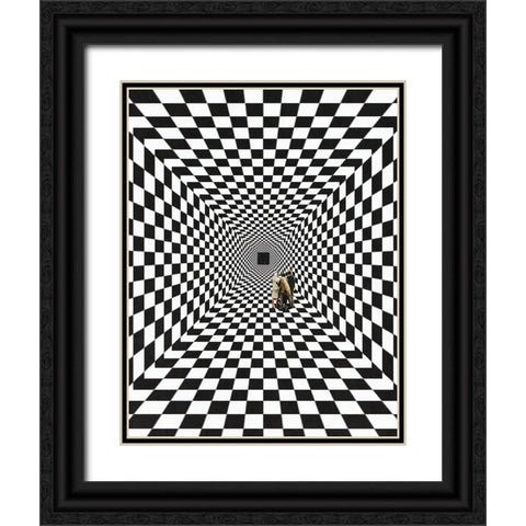 Determination Black Ornate Wood Framed Art Print with Double Matting by Wonder, Howie