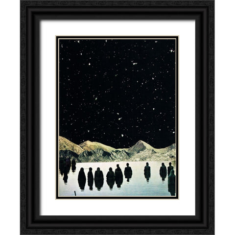 Shadow Black Ornate Wood Framed Art Print with Double Matting by Wonder, Howie