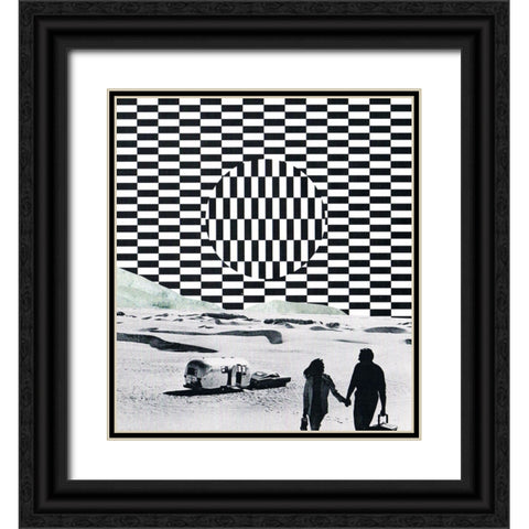 Memory Black Ornate Wood Framed Art Print with Double Matting by Wonder, Howie