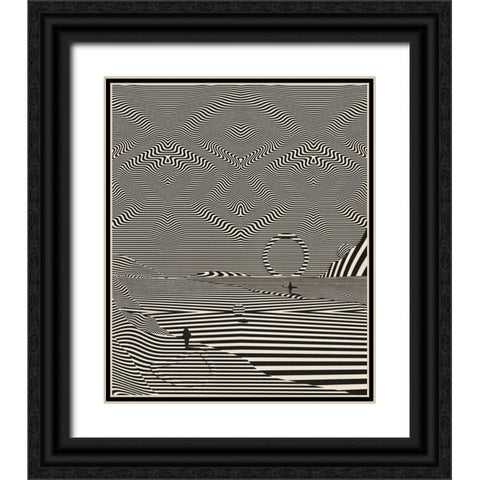 Fragments Black Ornate Wood Framed Art Print with Double Matting by Wonder, Howie