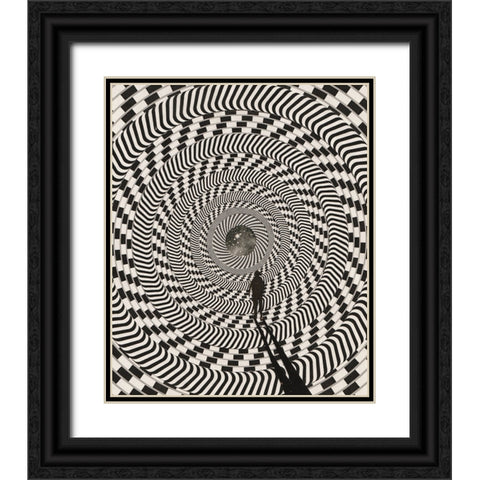 Infinite Black Ornate Wood Framed Art Print with Double Matting by Wonder, Howie
