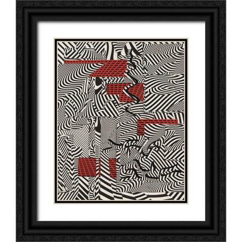 Intersect Black Ornate Wood Framed Art Print with Double Matting by Wonder, Howie